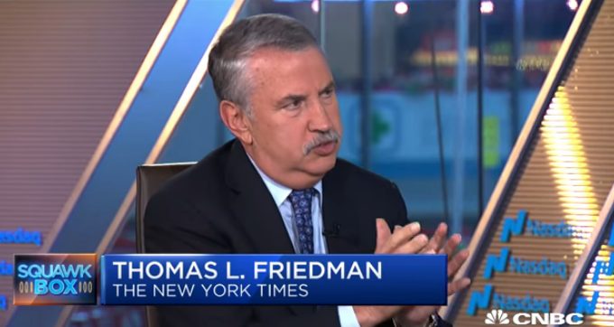 تصویری از یکی از مصاحبه های معروف تامس فریدمن در دفاع از مقاله اش در نیویورک تایمز و توجیه حمایتش از اصلاحگری ولیعهد سعودی