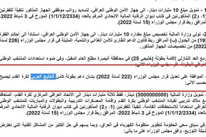 عراق خلیج فارس را خلیج عربی نوشت