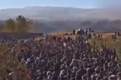 مردم پیرانشهر دوشنبه ۳۰ آبان به خیابان آمدند