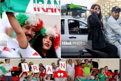 پس از پیروزی تیم ملی ایران مقابل ولز خبرگزاری های رسمی ایران تصاویری از هواداران این تیم بدون حجاب اجباری منتشر کردند