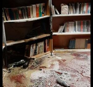 دفتر بسیج دانشجویی دانشگاه آزاد تهران شمال به آتش کشیده شد