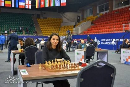 سارا خادم الشریعه بدون حجاب در مسابقات جهانی شطرنج