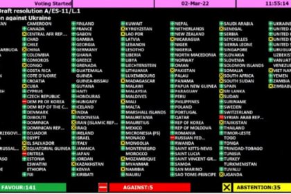 رای ممتنع ایران و چین به قطعنامه محکومیت روسیه در سازمان ملل