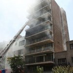 آتش سوزی در ساختمانی در خیابان بهار تهران
