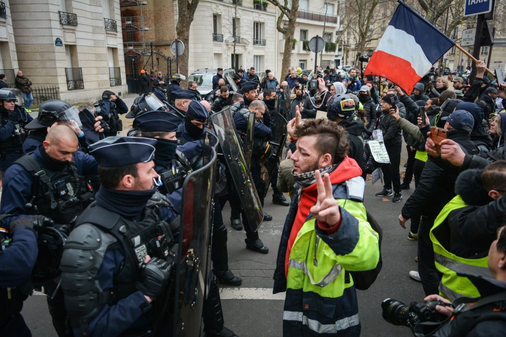 اعتراضات در مرکز پاریس ممنوع شد