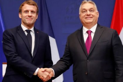 دیدار ماکرون و نخست‌وزیر مجارستان در پاریس