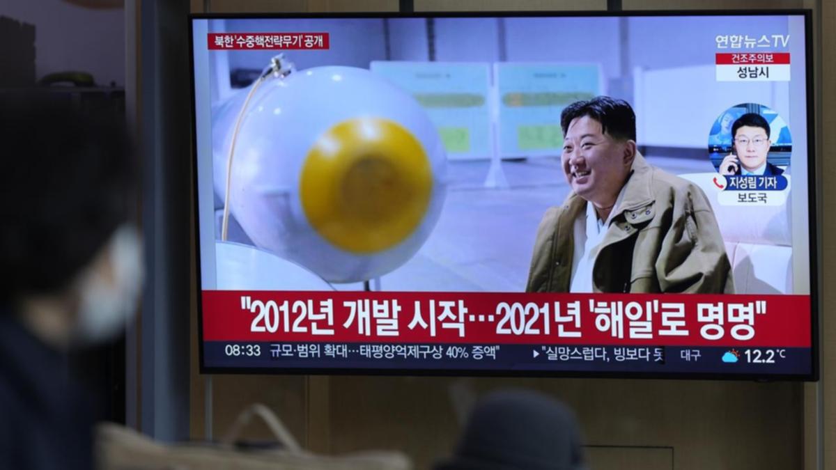 آزمایش پهپاد زیرآبی در کره شمالی