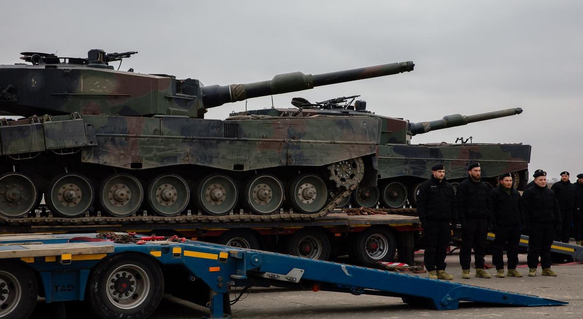 نخستین سری از تانک‌های پیشرفته آلمانی وارد اوکراین شد