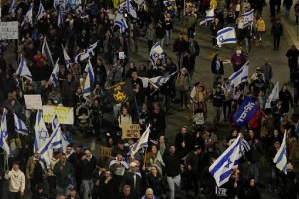 تظاهرات طرفداران اصلاحات قوانین قضایی در اسرائیل