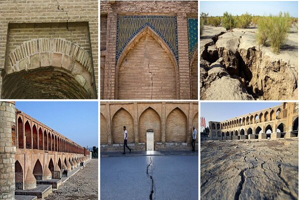 بناهای تاریخی اصفهان به‌دلیل فرونشست زمین ترک خوردند
