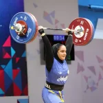 درخشش کیژان مقصودی در مسابقات وزنه‌برداری زنان آسیا