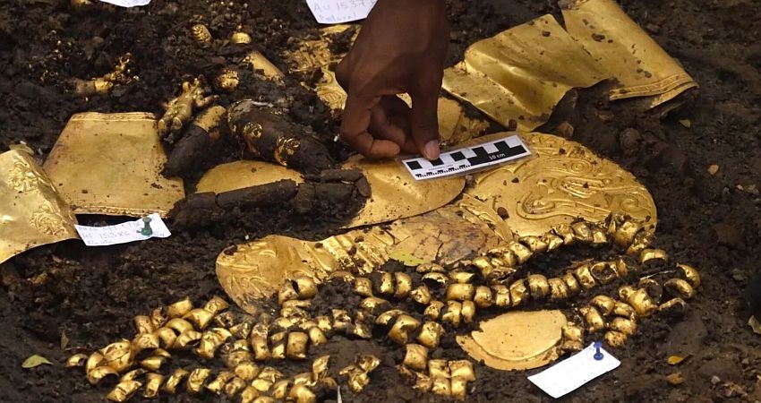 کشف مقبره ۱۲۰۰ ساله مملو از طلا در پاناما