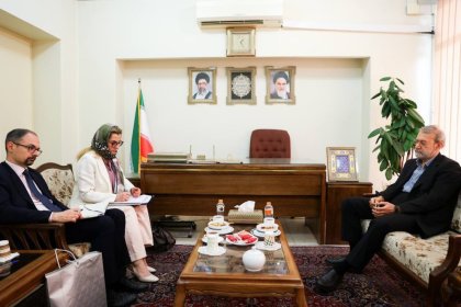 در آستانه دورچهارم مذاکرات هسته‌ای علی لاریجانی با سفیر ایتالیا در تهران دیدار کرد