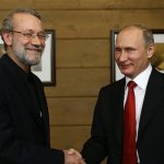 علی لاریجانی و پوتین در مسکو دیدار کردند