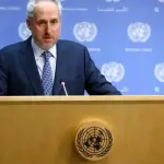 سخنگوی دبیرکل سازمان ملل: اولین بار است که درباره مکانیسم ماشه ایران می شنوم