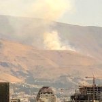 مشاهده دود در کوه های شمال تهران