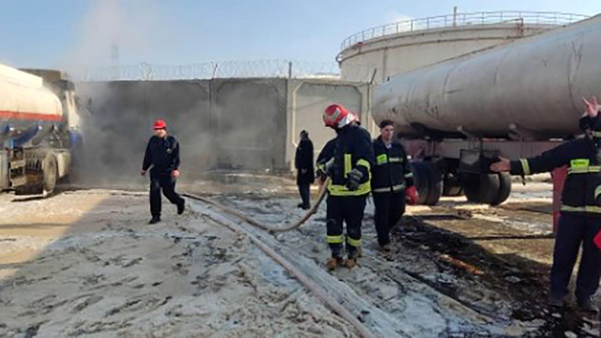 آتش‌سوزی در انبار شرکت نفت کرمانشاه