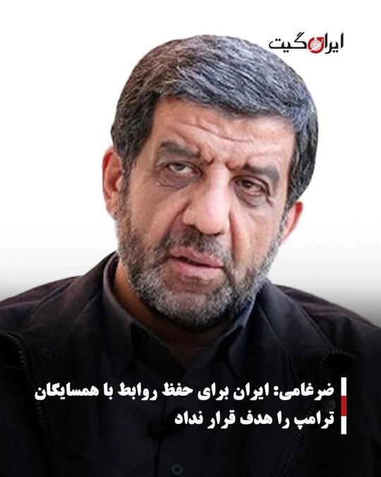 ضرغامی: ایران برای حفظ روابط با همسایگان ترامپ را هدف قرار نداد