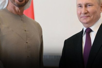 پوتین و رئیس امارات درباره تحولات خلیج فارس گفت‌وگو کردند