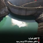 آبفای تهران: ذخایر سدها به ۲۶ درصد رسید