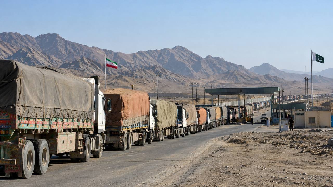پاکستان عبور کامیون‌های باری از ایران را متوقف کرد